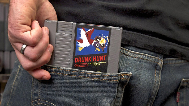 Illustration for article titled NES Cartridge Flasks Make Video Games Your Least Problematic Addiction